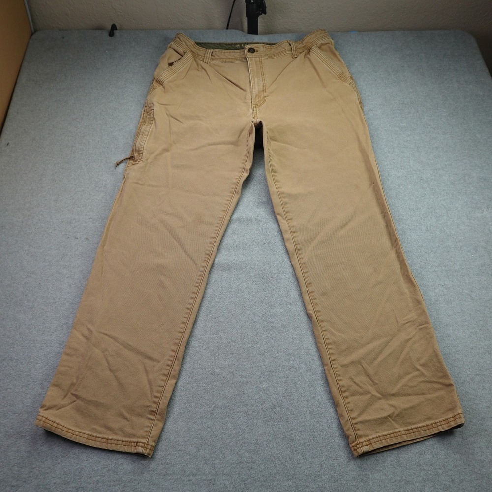Legendary Outfitters Pants Mens 36x30 Tan Workwear Carpenter Canvas Straight
